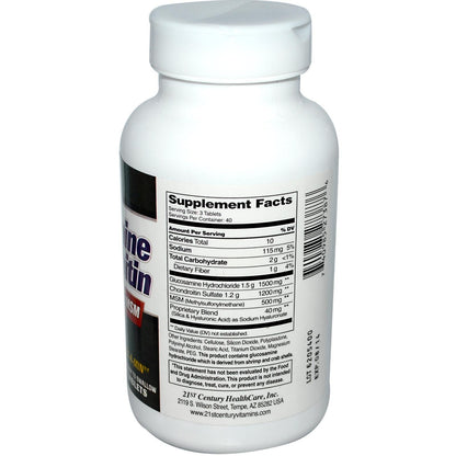 21st Century Glucosamine and Chondroitin Plus Tablets, 120 Count