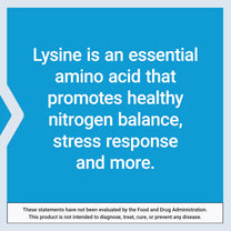 Life Extension L-Lysine, 620 mg, Essential Amino Acid for Healthy nitrogen Balance, Calcium Metabolism, Stress Response & More, Gluten-Free, Non-GMO, Vegetarian, 100 Capsules
