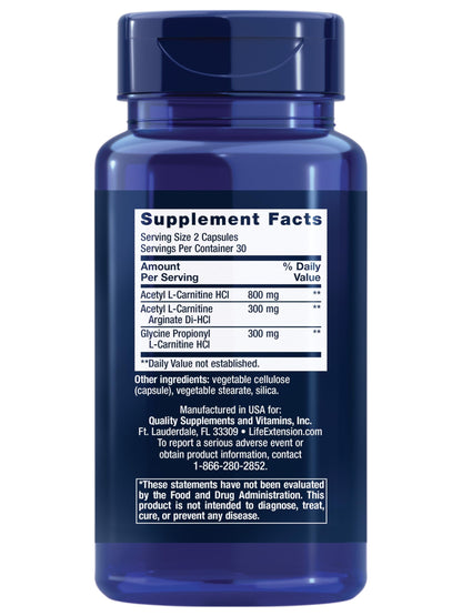 Life Extension Optimized Carnitine, 60 Capsules