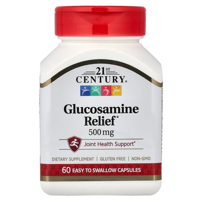 21st Century Glucosamine Relief, 500 mg, 60 Easy to Swallow Capsules