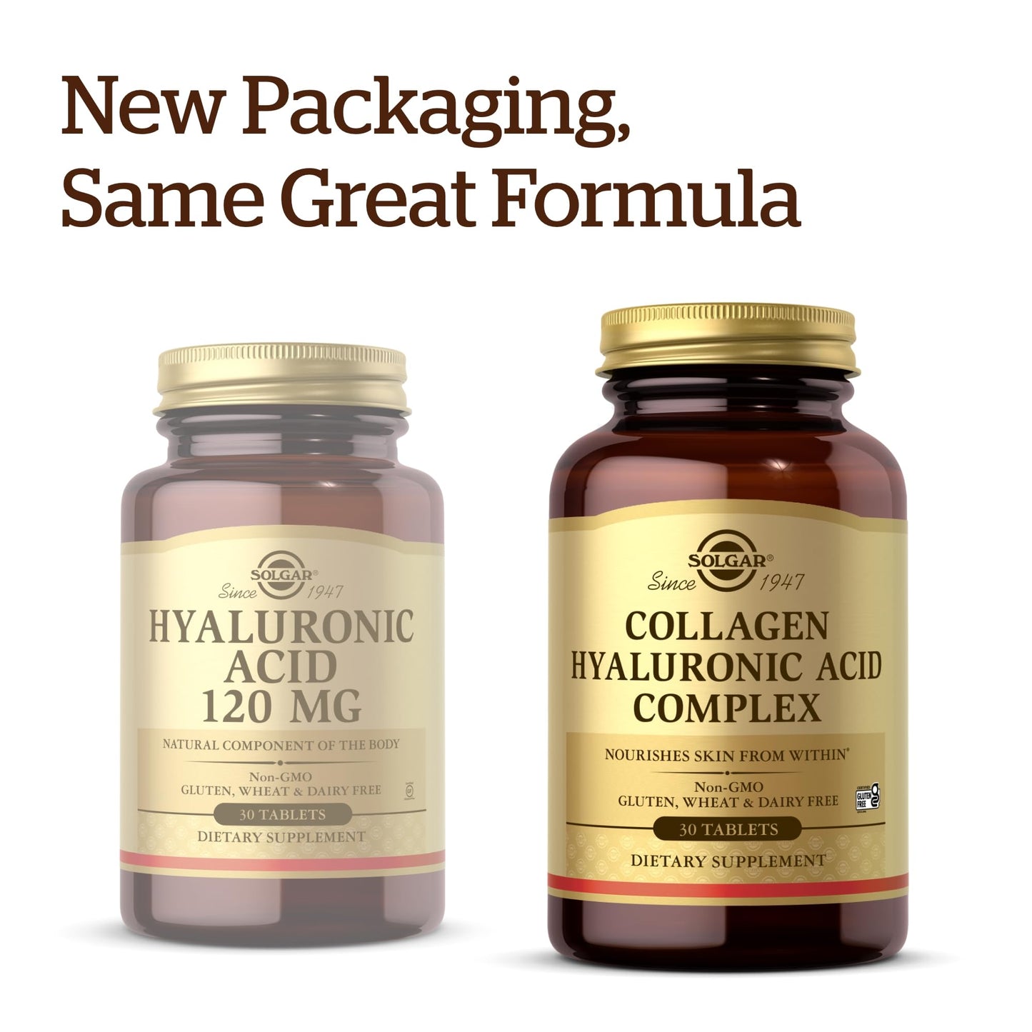 Solgar Collagen Hyaluronic Acid Complex - 30 Tablets - with Hydrolyzed Collagen Type 2 & Chondroitin - Non-GMO, Gluten & Dairy Free - 30 Servings