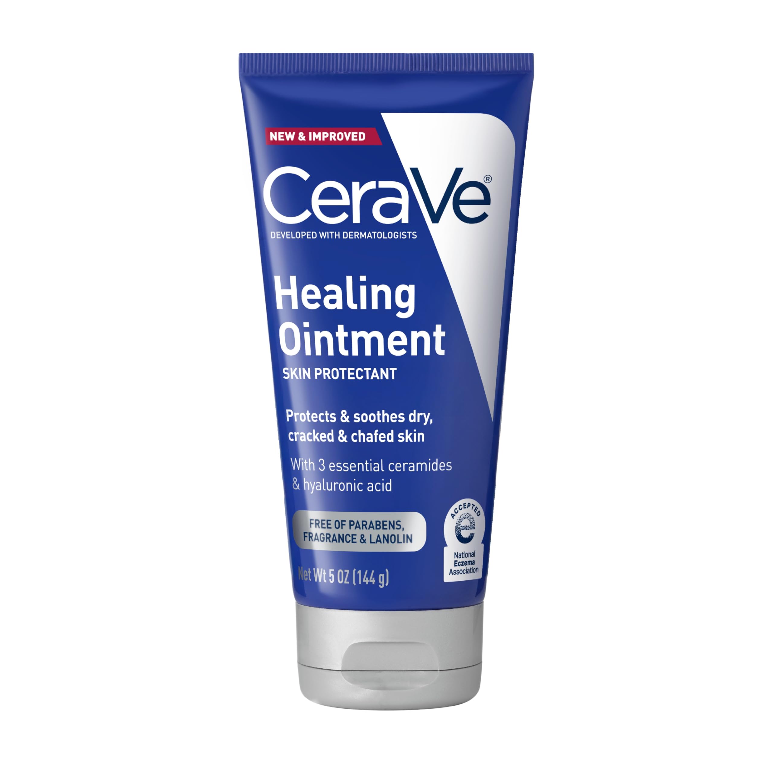CeraVe Healing Ointment, Hyaluronic Acid Skin Protectant for Dry Skin, 5oz