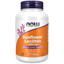NOW Foods Supplements, Sunflower Lecithin 1200 mg with Phosphatidyl Choline, 100 Softgels