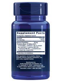 Life Extension FLORASSIST® Probiotic Balance, Gut Health, Immune Support, Whole-Body Health, 7 strains, 15 Billion CFUs, Non-GMO, Gluten-Free, Vegetarian, 30 Capsules