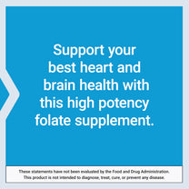Life Extension High Potency Optimized Folate – L-methylfolate – Folic Acid, 8500 mcg DFE – Heart & Brain Support, Healthy Homocysteine Levels – Gluten-Free, Non-GMO, Vegetarian – 30 Tablets
