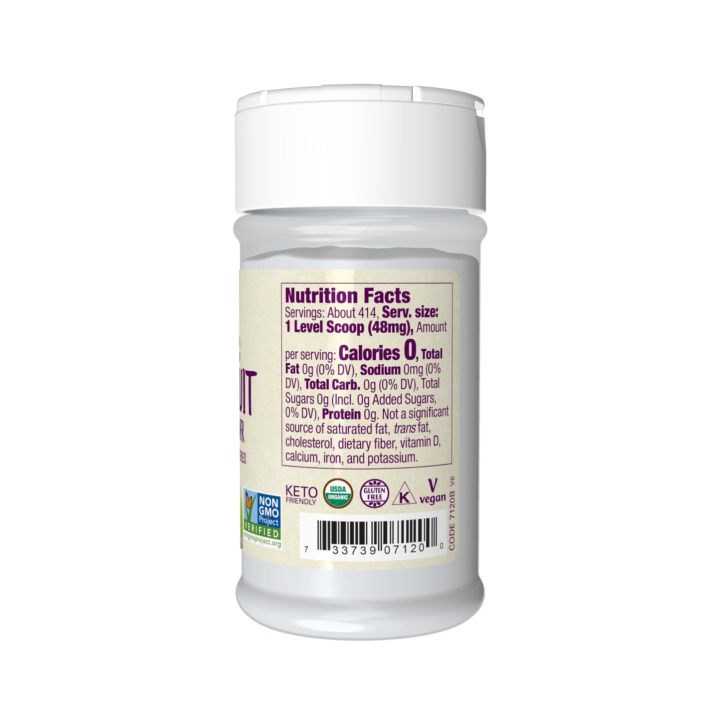 NOW Foods, Certified Organic Monk Fruit Extract Powder, w/ Scoop, 0.7 oz