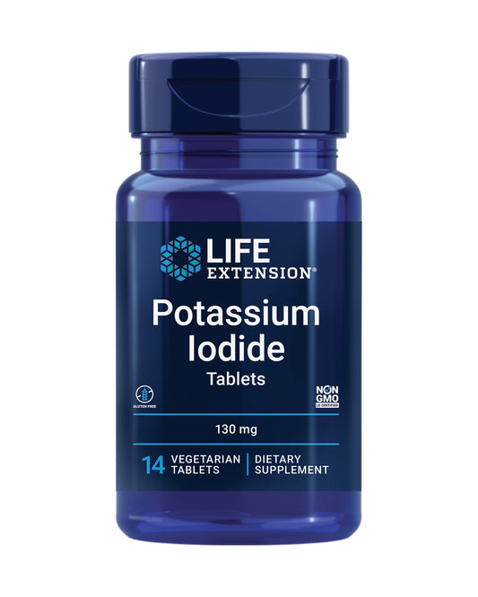 Life Extension Potassium Iodide 130mg 14 Tablets