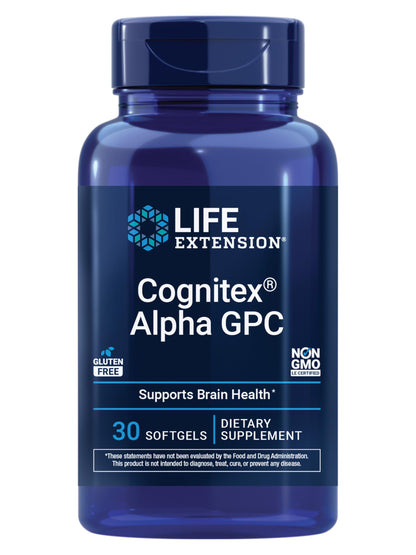 Life Extension Cognitex Basics, 30 Softgels - Multi-Nutrient Formula for Brain Health Support, Targeted Nutrition for Memory, Focus, Attention & Overall Cognitive Performance - Non-GMO, Gluten-Free
