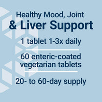 Life Extension Same, S-Adenosyl-Methionine, 400 mg, Mood and Liver Health and Joint Support Supplement, Non-GMO, Vegetarian, Gluten Free, 60 enteric-Coated Tablets