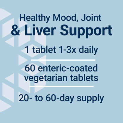 Life Extension Same, S-Adenosyl-Methionine, 400 mg, Mood and Liver Health and Joint Support Supplement, Non-GMO, Vegetarian, Gluten Free, 60 enteric-Coated Tablets