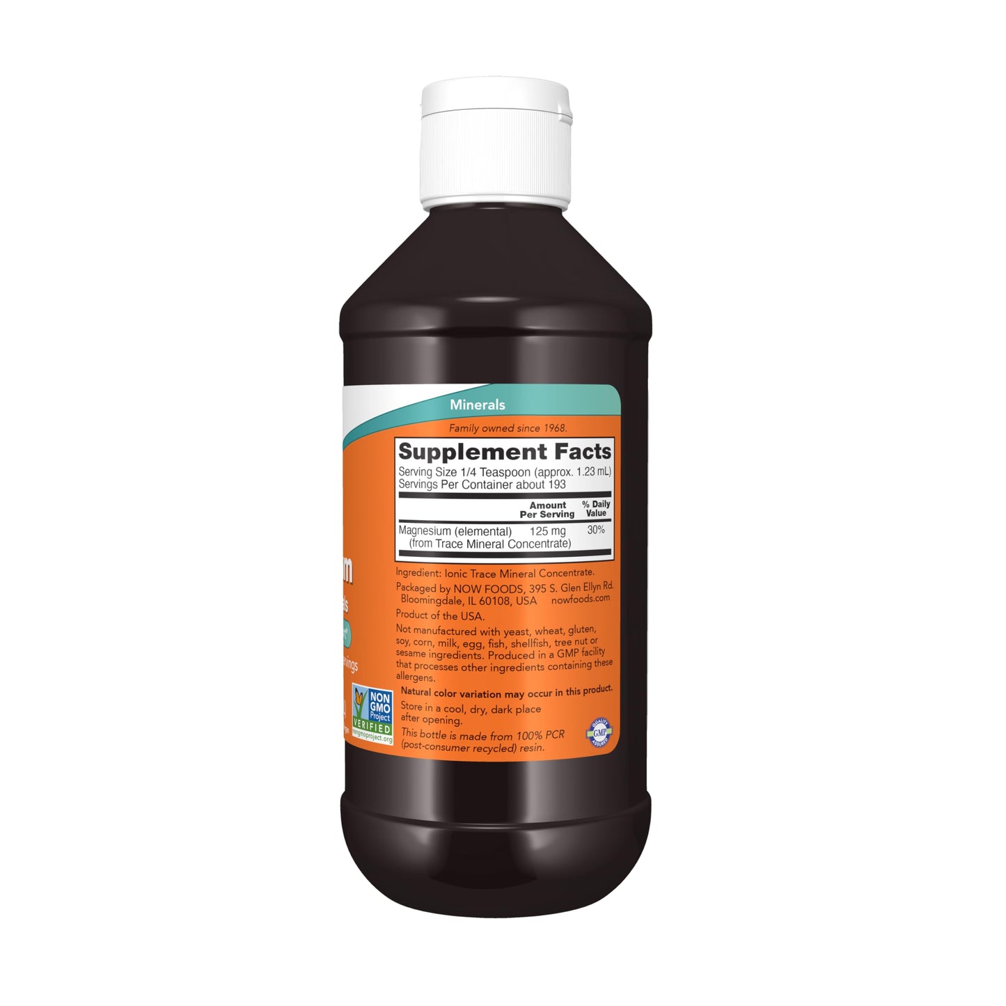 NOW Supplements, Liquid Magnesium with Trace Mineral, Nervous System Support*, 8-Ounce