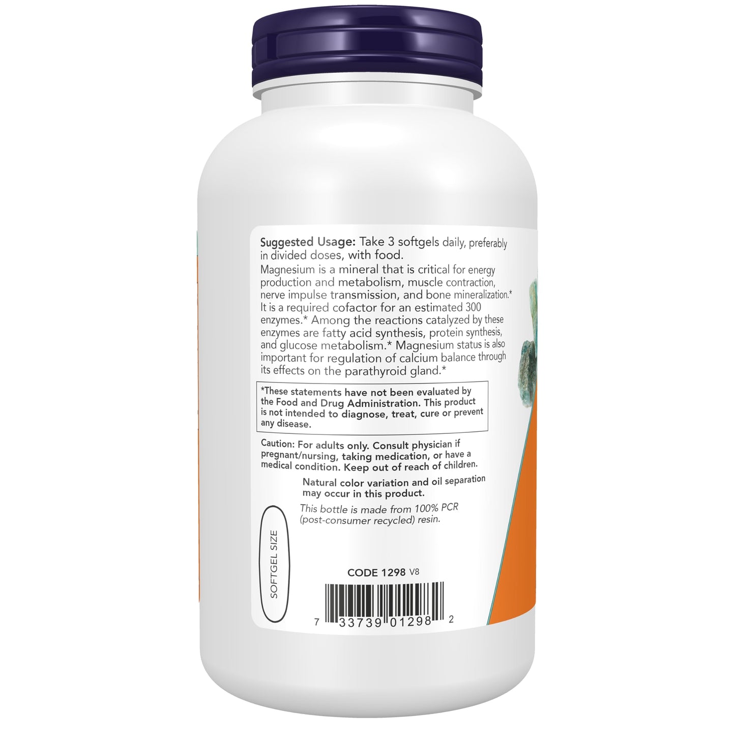 NOW Supplements, Magnesium Citrate, With Glycinate & Malate, Nervous System Support*, 180 Softgels