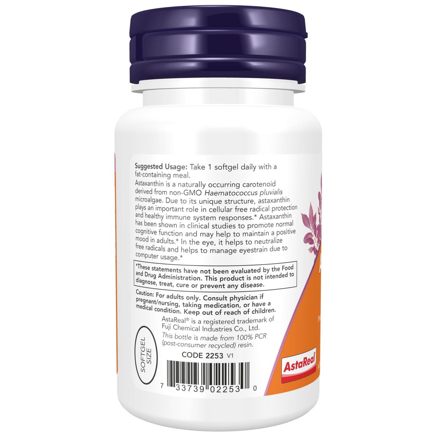 Now Supplements, Triple Strength Astaxanthin 12 mg, Triple Strength, Brain Health*, Helps Manage Eye Strain*, 60 Veggie Softgels