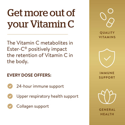 Solgar Ester-C Plus 1000 mg Vitamin C 50 Capsules