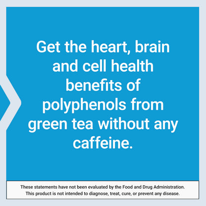 Life Extension Decaffeinated Mega Green Tea Extract – Polyphenol-Rich, Cell Health, Heart Health, Brain Health, Antioxidant Protection – Non-GMO, Gluten-Free, Vegetarian – 100 Capsules