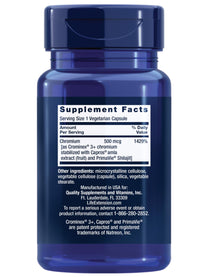 Life Extension Optimized Chromium with Crominex 3+, 500 mcg, 60 Capsules