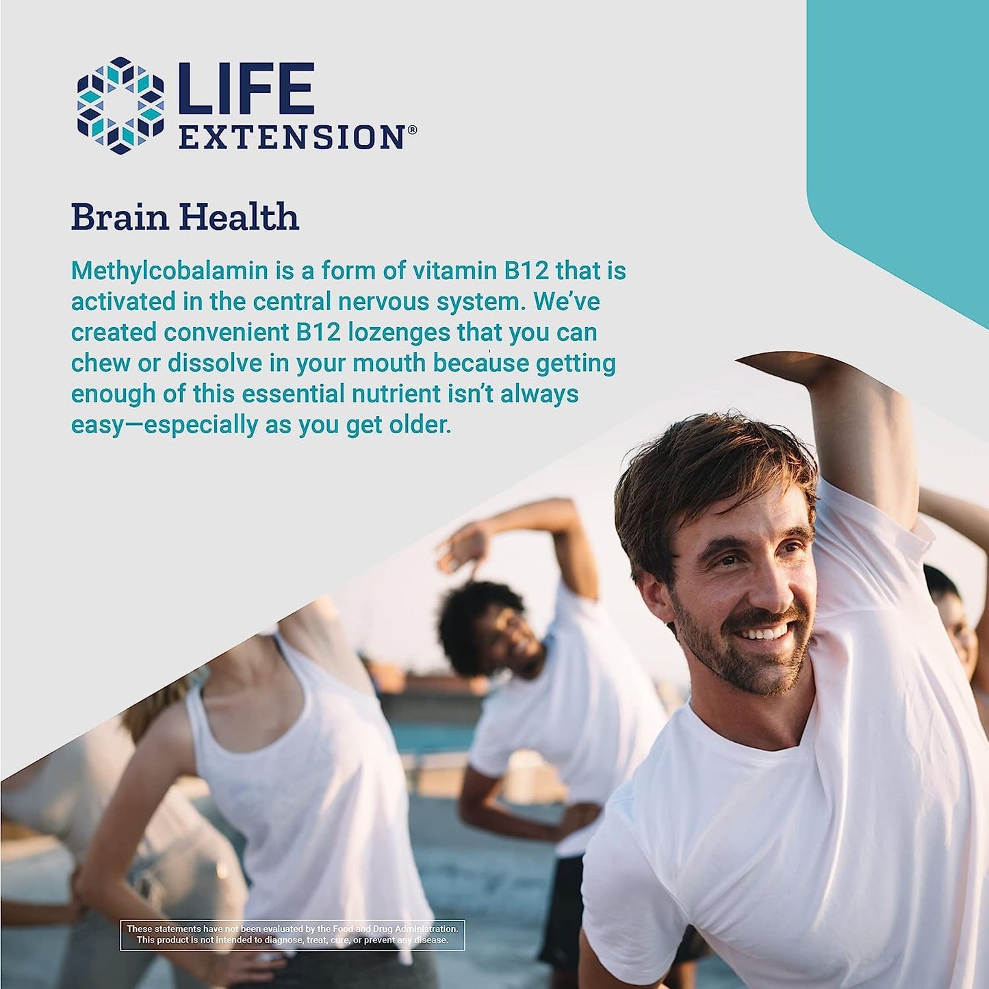 Life Extension Vitamin B12 Methylcobalamin 500mcg -Vitamin B12 Supplement for General Energy and Brain Health -Sugar Free Vegetarian Lozenges Dissolve in Your Mouth - Once Daily -100 Count (Pack of 2)