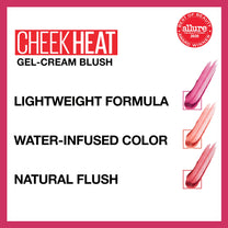 Maybelline Cheek Heat Gel-Cream Blush Makeup, Lightweight, Breathable Feel, Sheer Flush Of Color, Natural-Looking, Dewy Finish, Oil-Free, Berry Flame, 1 Count