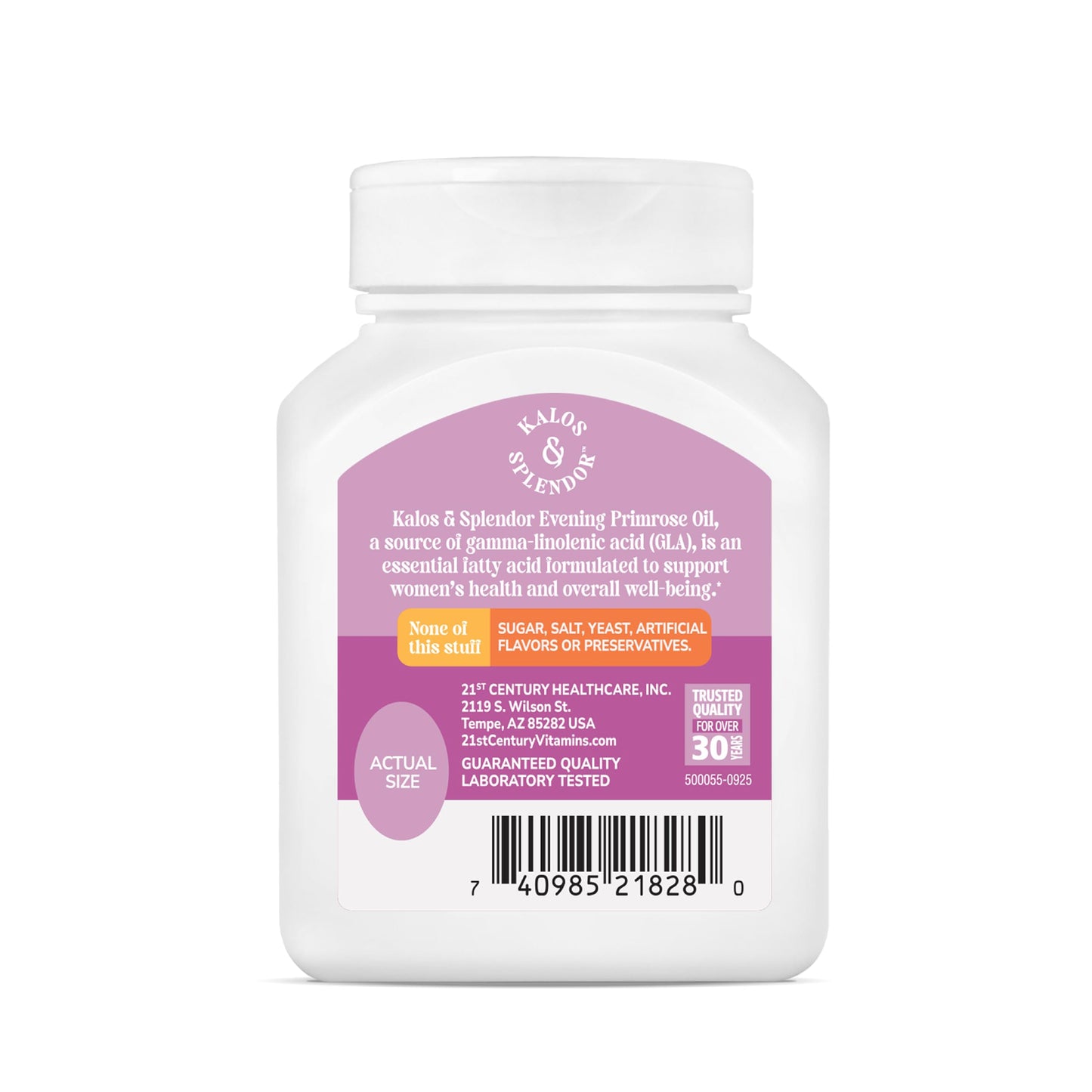 21st Century Evening Primrose Oil 1000mg Softgels, Women's Health, 60ct