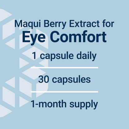 Life Extension Tear Support with MaquiBright®, 60 mg, maqui berry extract for dry eyes, supports eye health, encourages tear production, gluten-free, non-GMO, 1 daily, vegetarian, 30 Count (Pack of 1)