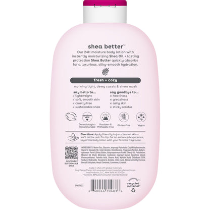 Bundle of eos Shea Better Body Lotion & Hand Cream- Fresh & Cozy, 24-Hour Moisture Skin Care, Lightweight & Non-Greasy, Made with Natural Shea