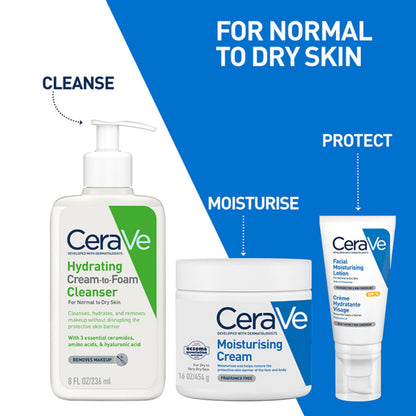 CeraVe Foaming Facial Cleanser | Daily Face Wash for Oily Skin | Hyaluronic Acid + Ceramides + Niacinamide | Fragrance Free & Paraben Free | Non - Drying Oil Control Face Wash | 8 Fluid Ounce