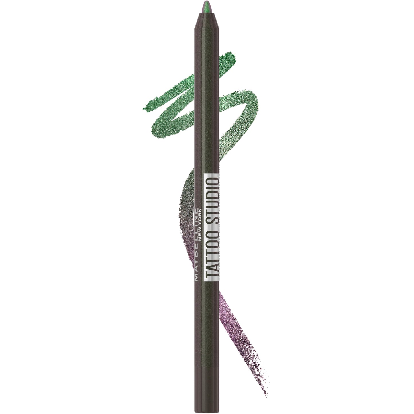 MAYBELLINE Tattoo Studio Long-Lasting Sharpenable Eyeliner Pencil, Glide on Smooth Gel Pigments with 36 Hour Wear, Waterproof, Aurora Flip, 1 Count