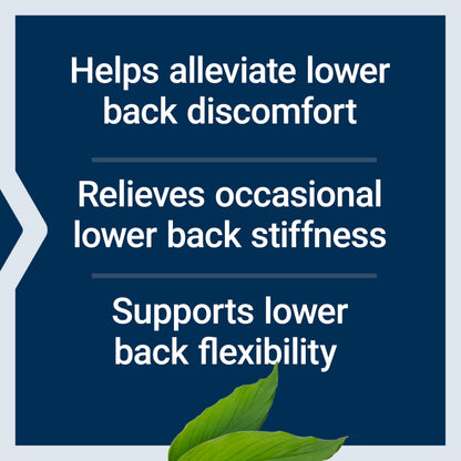 Life Extension Lower Back Relief, for Occasional Back Stiffness, Comfort and Flexibility, Ginger, Chaste Tree, White Willow bark, Non-GMO, Gluten-Free, Vegetarian, 60 Capsules