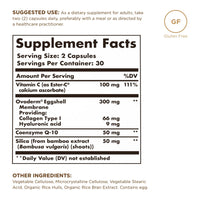 Solgar Advanced Collagen Builder with Vitamin C, Ovoderm, Coenzyme Q10 & Silica - 60 Capsules - Helps Your Body Build Collagen - 30 Servings