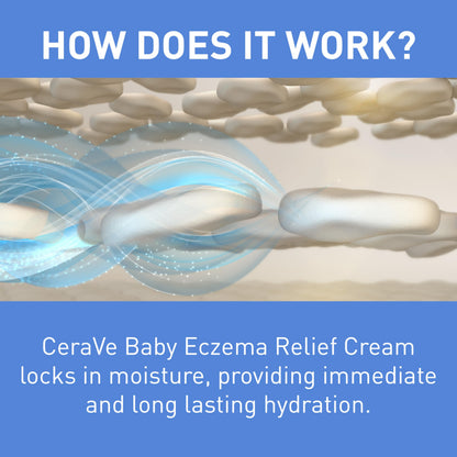 CeraVe Baby Eczema Relief Cream with 1% Colloidal Oatmeal & Vitamin E, 5oz