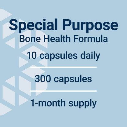 Life Extension Dr. Strum's Intensive Bone Formula, Cissus quadrangularis, Calcium, Vitamin D3, K2, Magnesium, zinc, Potassium, Boron, Bone Health Support Formula, Gluten Free, Non-GMO, 300 Capsules