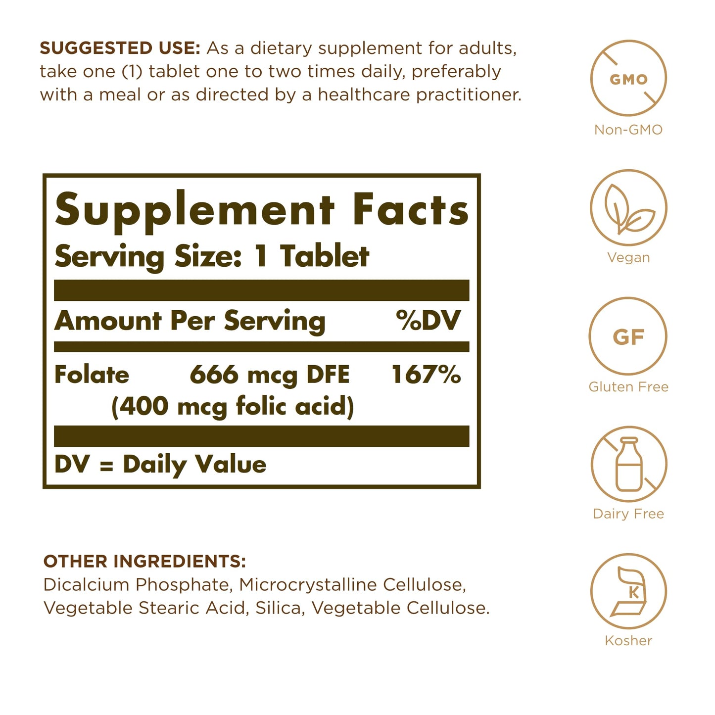 Solgar - Folic Acid, 400 mcg