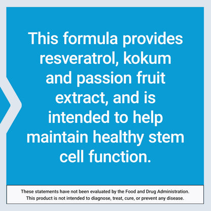 Life Extension GEROPROTECT® Stem Cell, Promotes Healthy Cellular Renewal, kokum Extract, Trans-resveratrol, Gluten Free, Non-GMO, Vegetarian, 60 Capsules