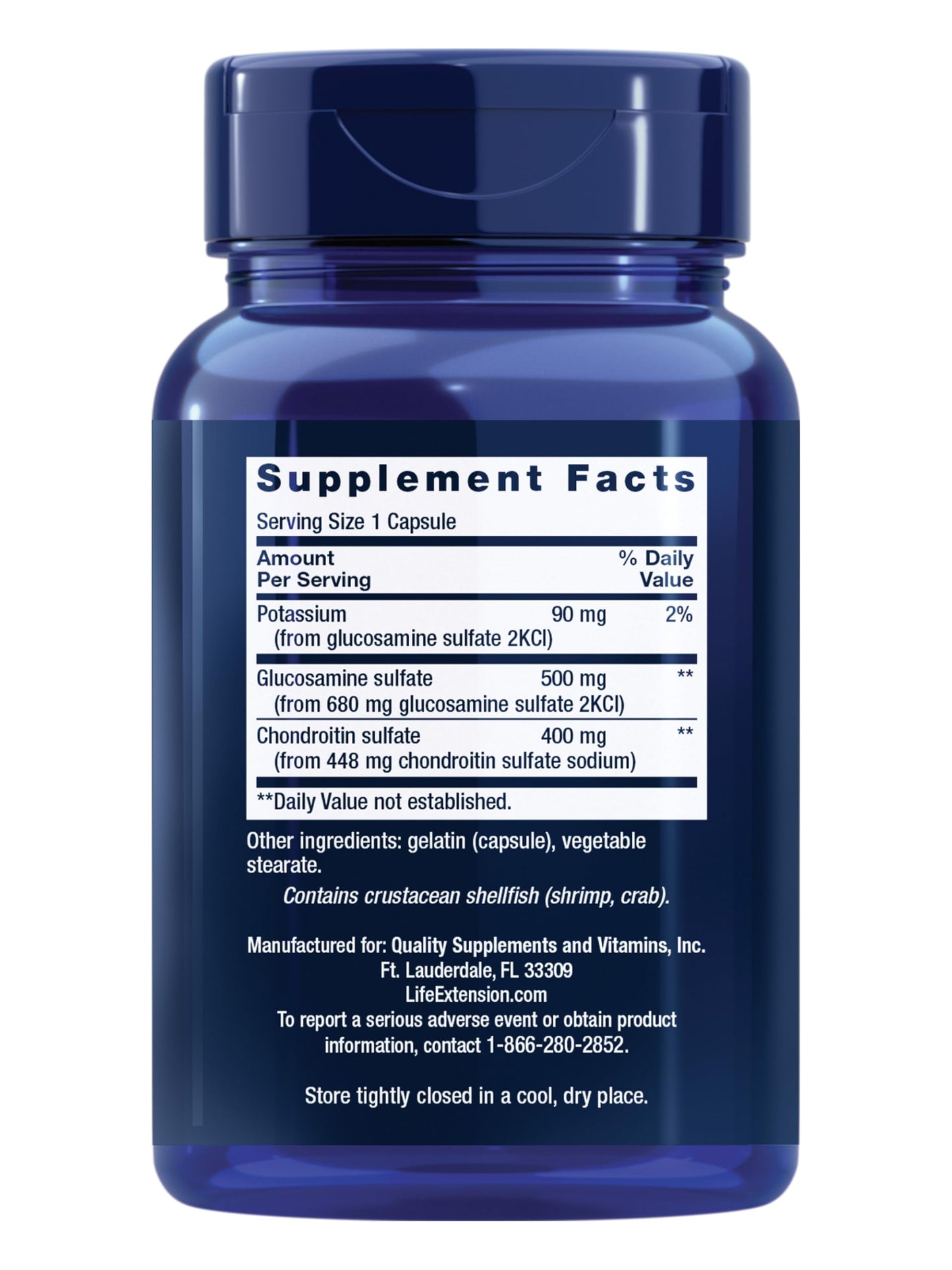 Life Extension Glucosamine/Chondroitin Capsules, 90 Capsules