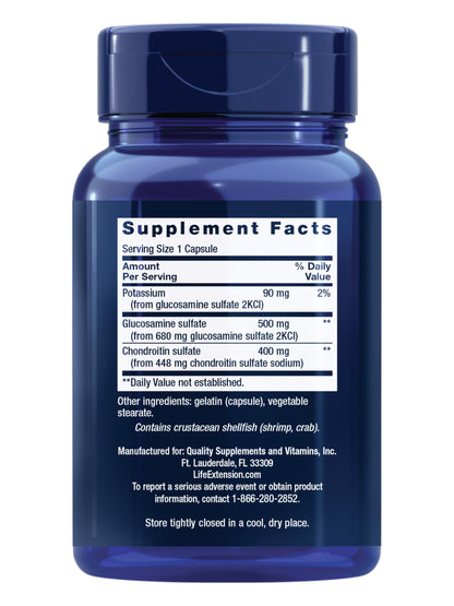 Life Extension Glucosamine/Chondroitin Capsules, 90 Capsules