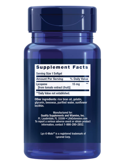 Life Extension Mega Lycopene, 90 Softgels