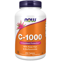 NOW Supplements, Vitamin C-1,000 with Rose Hips & Bioflavonoids, Antioxidant Protection*, 250 Tablets