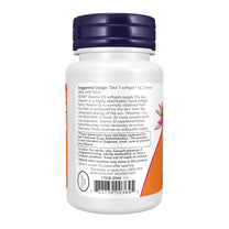 NOW Supplements, Vitamin D-3 400 IU, Strong Bones*, Structural support*, 180 Softgels