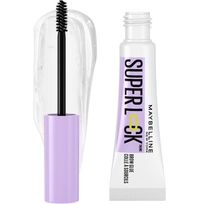 Maybelline Super Lock Brow Glue Eyebrow Gel, Lightweight Brow Gel For Up To 24HR Hold, Clear, 1 Count
