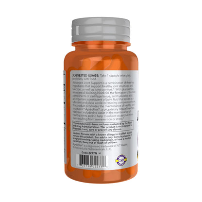 Now Sports, Advanced Joint Support, Glucosamine, Hyaluronic Acid, 60 Caps