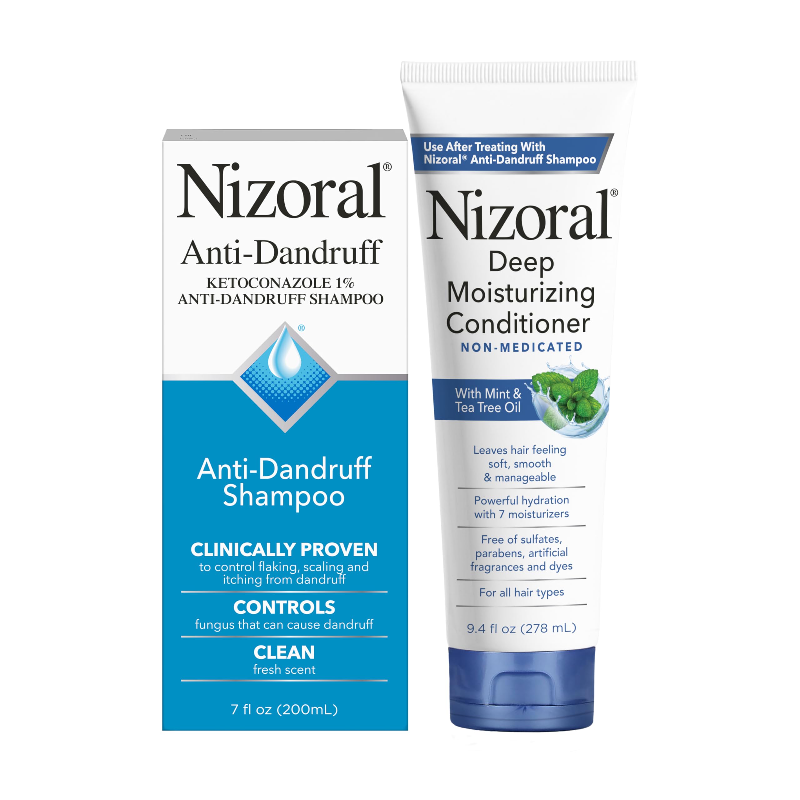Nizoral 7 Oz Shampoo + 9.4 Oz Conditioner Bundle
