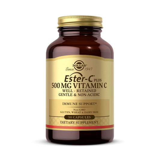 Solgar Ester-C Plus 500 mg Vitamin C with Citrus Bioflavonoids, 90 Capsules
