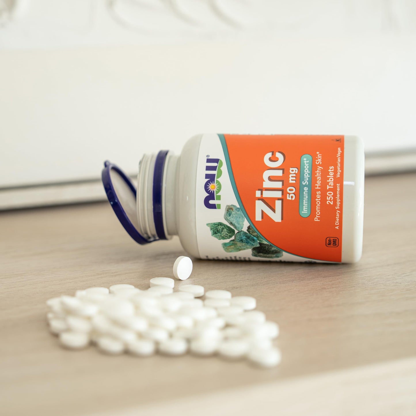 NOW Foods Zinc Gluconate, 100 Tablets / 50mg