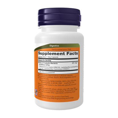 NOW Foods Supplements, Women's Probiotic, 20 Billion, Specially Formulated using Three Clinically Tested Probiotic Strains, 50 Veg Capsules