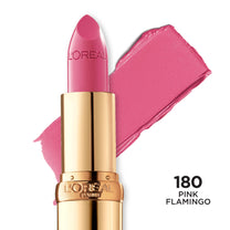 L'Oreal Paris Colour Riche Original Creamy, Hydrating Satin Lipstick with Argan Oil and Vitamin E, Pink Flamingo , 1 Count