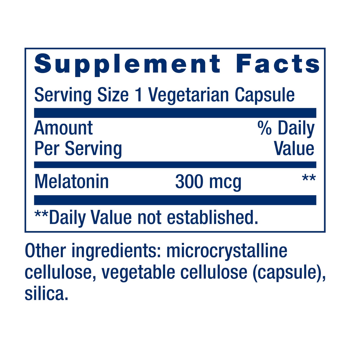 Life Extension Melatonin, 300 mcg, Gentle Sleep Support, Healthy circadian Rhythms, Cellular Defense, Gluten-Free, Non-GMO, Vegetarian, 100 Capsules