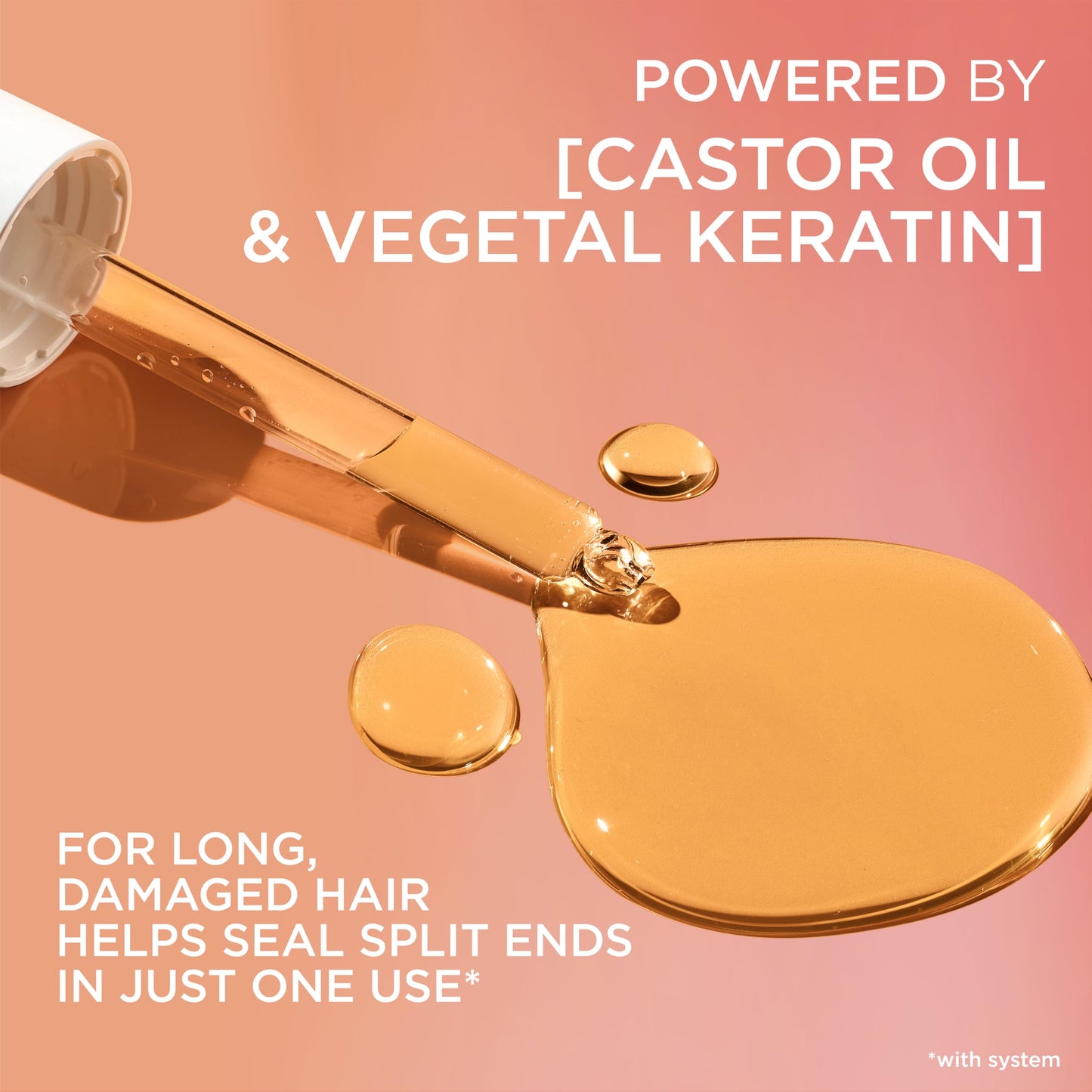 L'Oreal Paris Elvive Dream Lengths Super Detangling Conditioner With Fine Castor Oil and Vitamins B3 and B5 for Long, Damaged Hair, Instantly Detangles To Reduce Breakage With System, 28 Fl Ounce