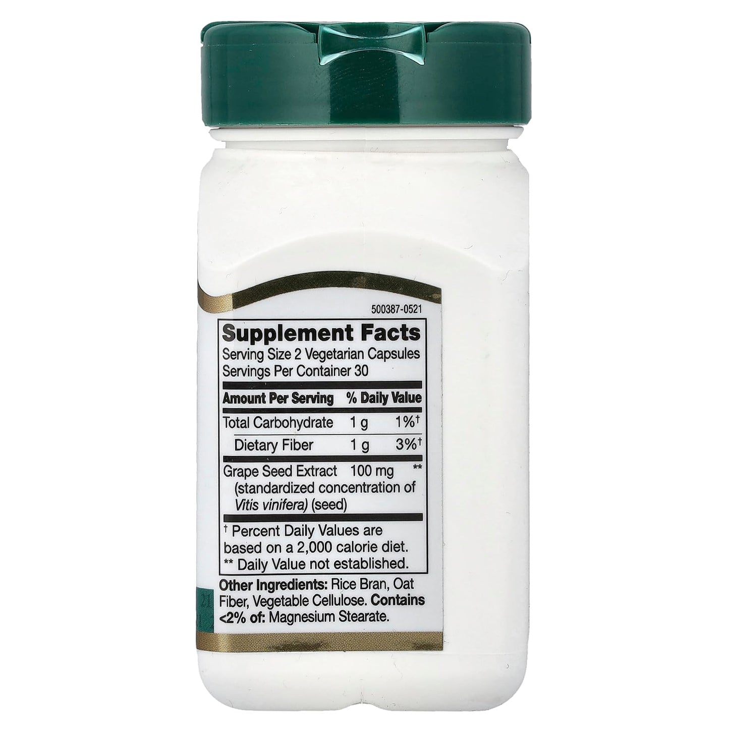 21st Century Grape Seed Extract Capsules, Antioxidant Support, 60 Count