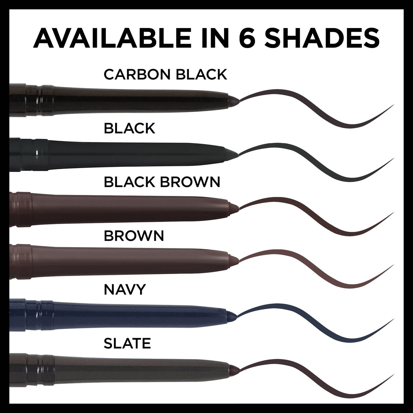 L'Oreal Paris Makeup Infallible Never Fail Original Mechanical Pencil Eyeliner with Built in Sharpener, Navy, 0.008 oz.