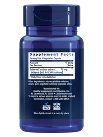 Life Extension Optimized Saffron, Saffron Extract, Saffron Supplement That Helps You Fight The urge to Snack, Non-GMO, Gluten-Free, Vegetarian, 60 Vegetarian Capsules